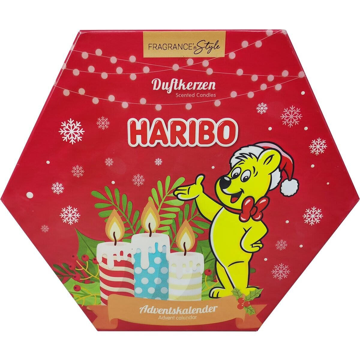 Haribo advent calendar with scented candles - 24 pieces