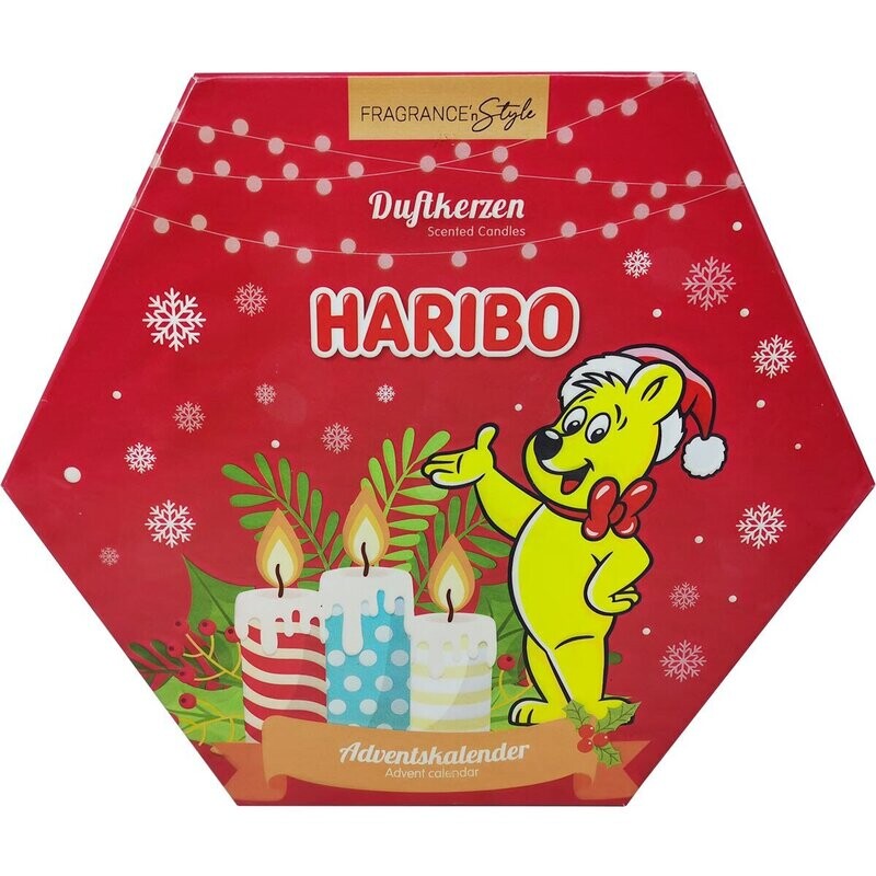Haribo advent calendar with scented candles - 24 pieces
