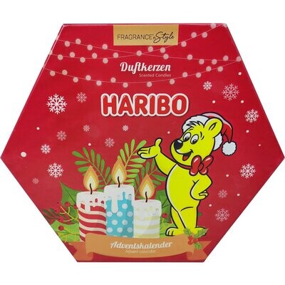 Haribo advent calendar with scented candles - 24 pieces