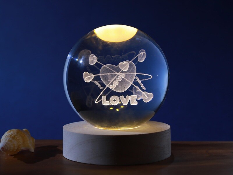 Follow Your Heart Large Sphere Lamp - Total Juggling