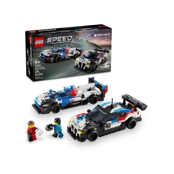 LEGO Speed Champions 76922 BMW M4 GT3 and BMW M Hybrid V8 Racing Cars.
