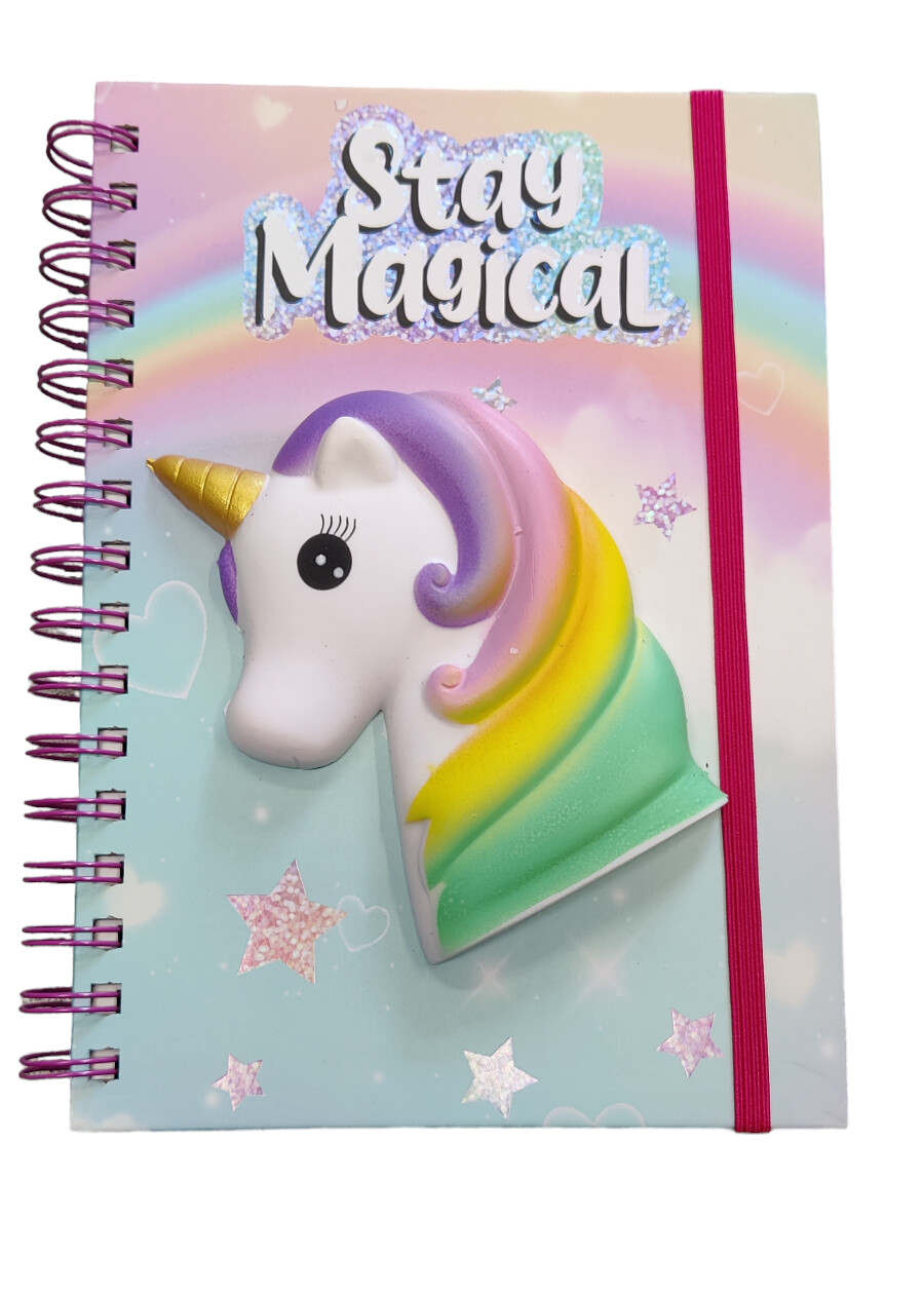 Squishy notebook UNICORNO spiral notebook A5 size