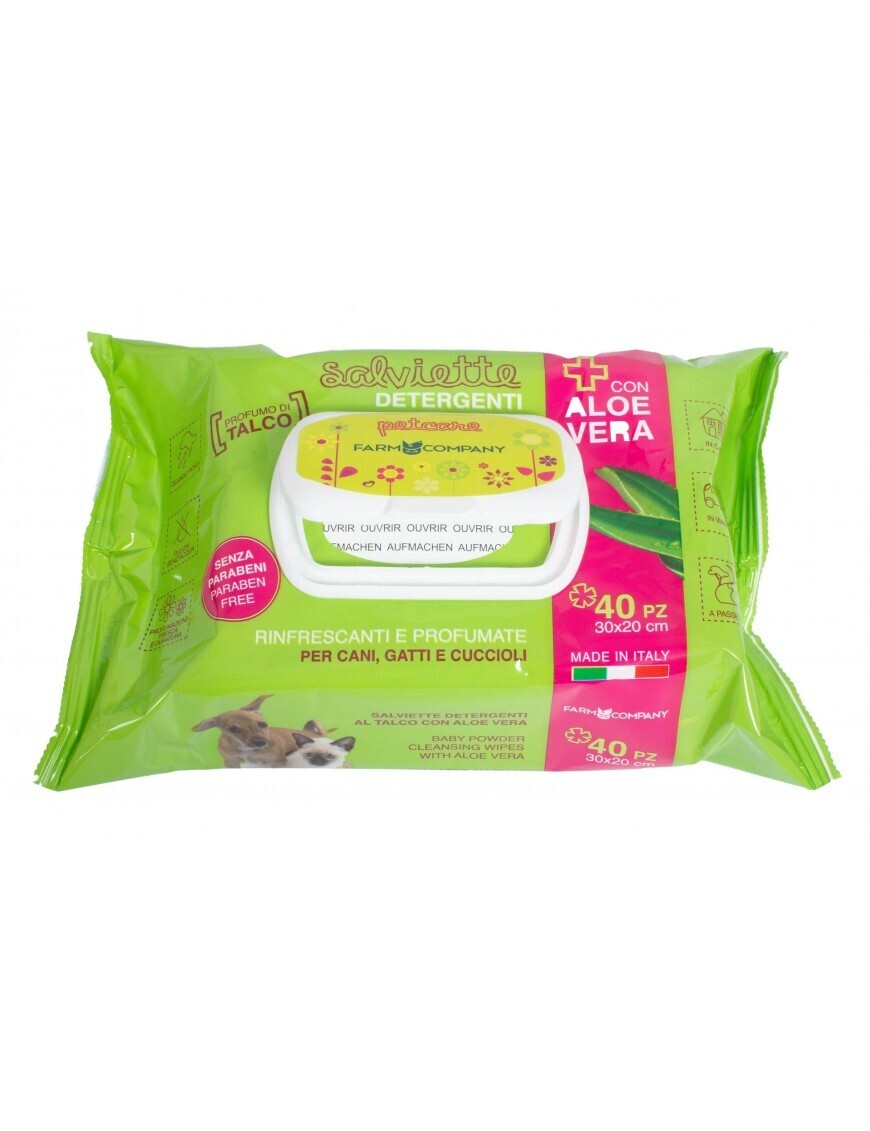 Farm Company Aloe Vera and Talcum Powder Wet Wipes 40pcs