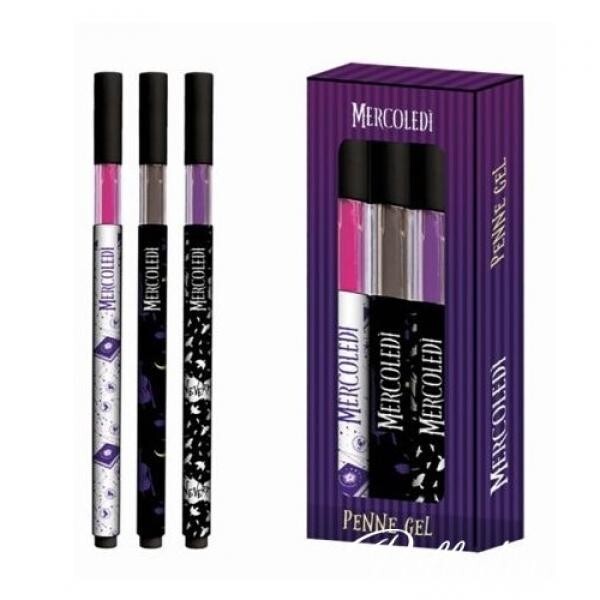 Wednesday gel pens - gift box of 3 pens