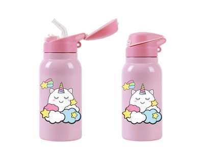 Unicorn Kids 350 ml Thermal Water Bottle with resealable cap - Total Juggling
