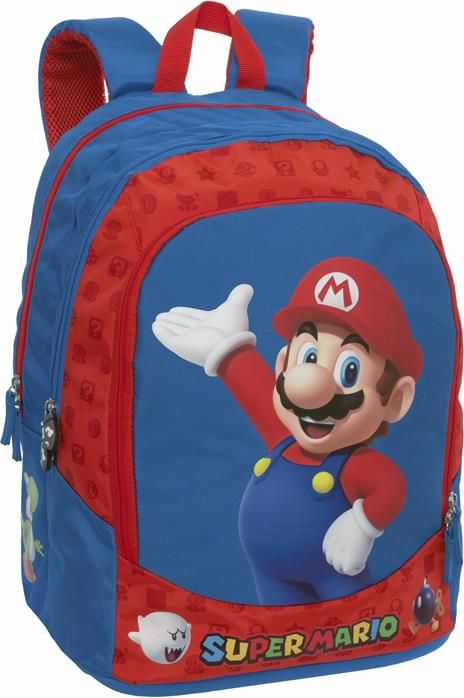 SUPER MARIO BROS ROUND SCHOOL BACKPACK