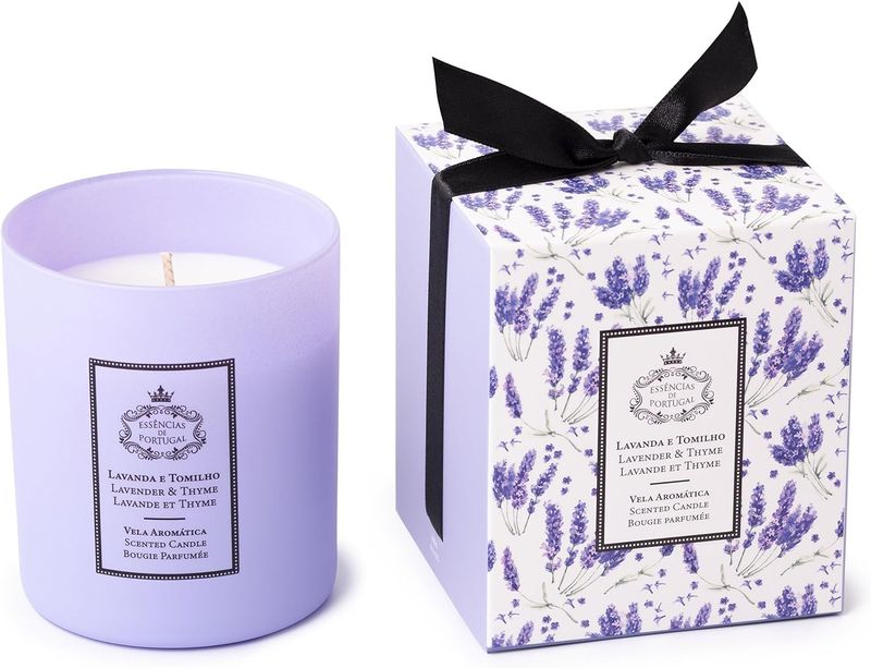 Essências de Portugal Natural Scented Candle - Lavender and Thyme 180g