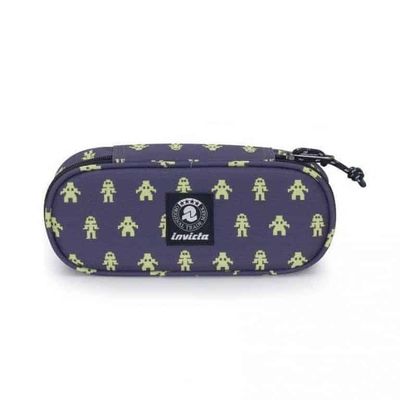 Invicta LIP PENCIL BAG Boy Grey Yellow