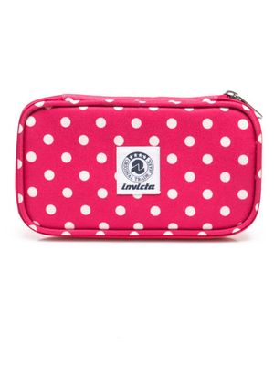 INVICTA FLAT PENCIL BUST Zip Pouch - Polka Dot