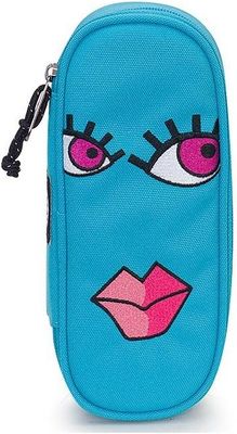 Portapenne INVICTA - LIP PENCIL BAG FACE - Azzurro