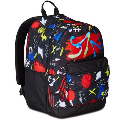 Backpack Pro Xxl Reversible Detach Earphones Wireless Seven Graffiti Load Jet Black