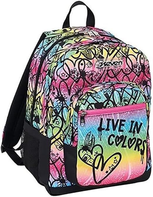 Seven Colour Expression School Backpack Freethink