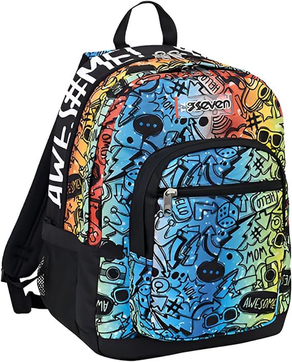 Seven Fluo Stamp School Backpack Freethink