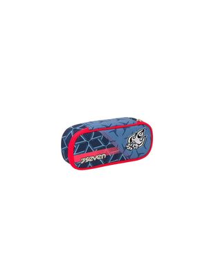 Round Plus Dice Boy Seven Pen Case - Blue