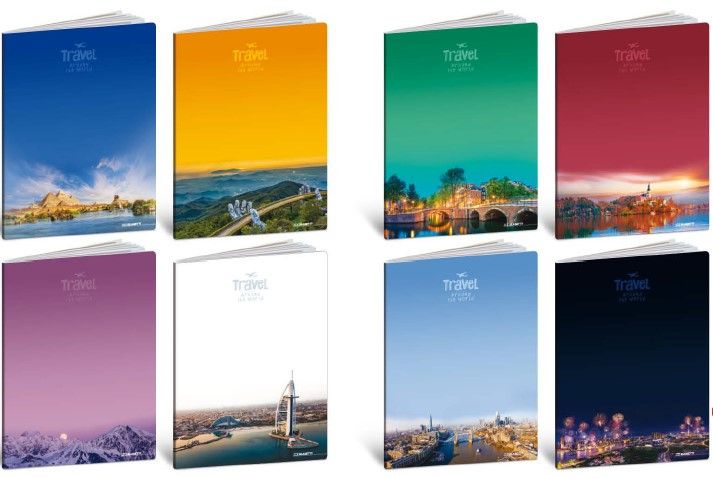MAXI NOTEBOOK 80GR. 5MM HT TRAVEL 8699-BLASETTI