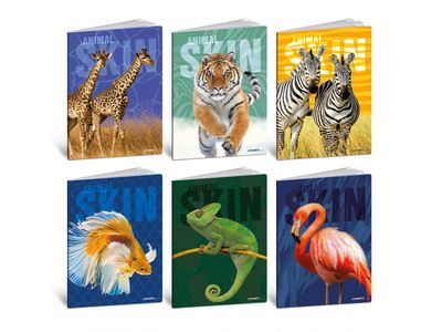 Maxi Notebook A4 high foliation 100gr Skin animal - 10mm