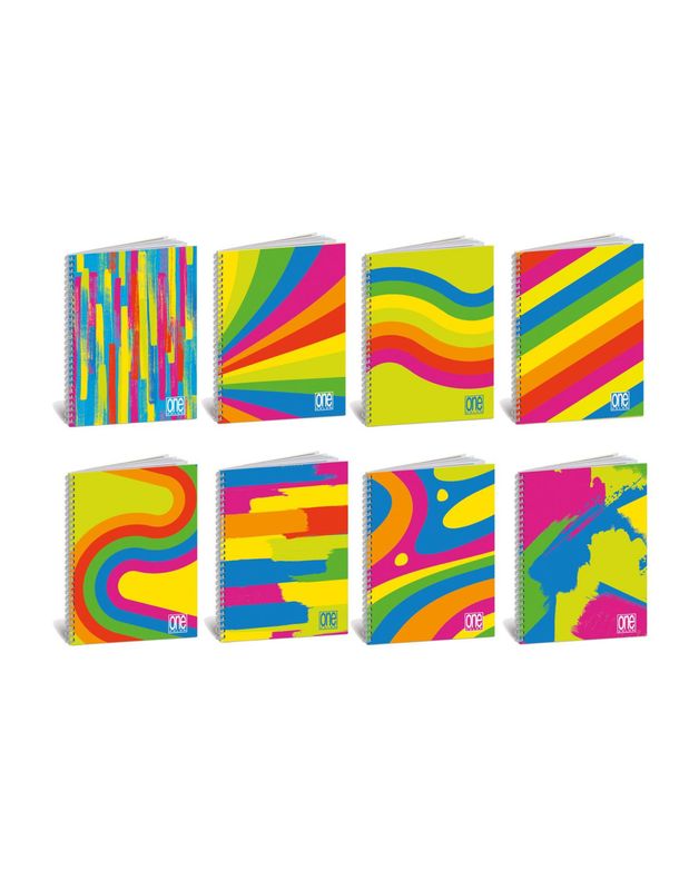 BLASETTI - Maxiquaderno spiral a4 80gr one color 1 line 60fg fantafluo