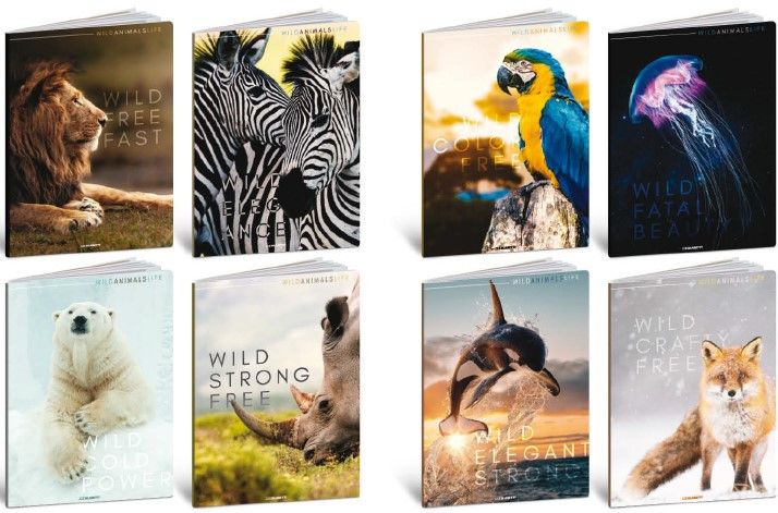Blasetti Notebooks Maxi HT 80gr Wild Animals 1Rigo