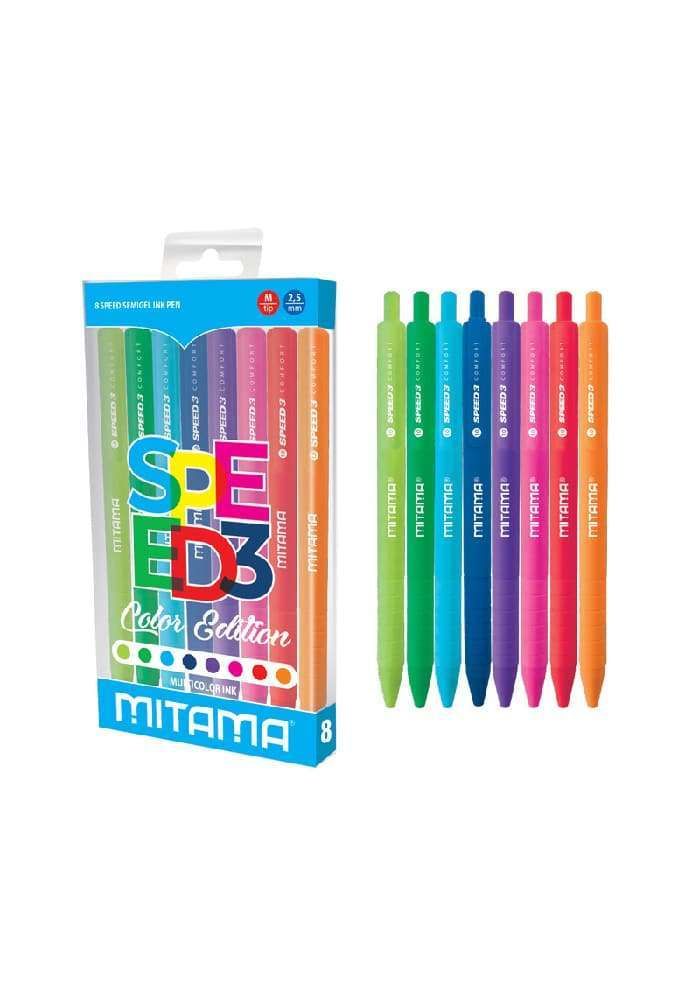 Speed3 Multicolor Comfort Mitama Snap Pen Set 5 pcs.