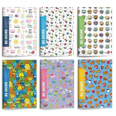 BM Be More Happy Maxi Notebooks High Foliage - 5mm Ruled