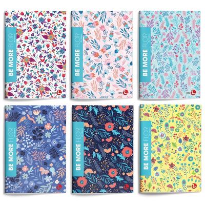 Maxi Notebooks BM Be More Flor High Foliage - Q Ruled