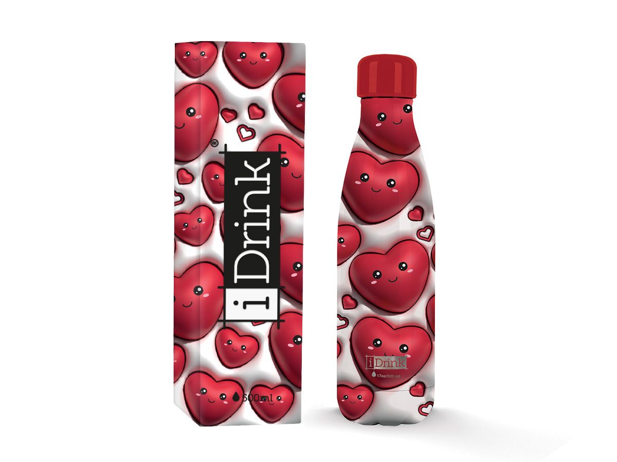 Total Juggling I Drink - Thermal Water Bottle 500 ml Follow Your Heart 3D