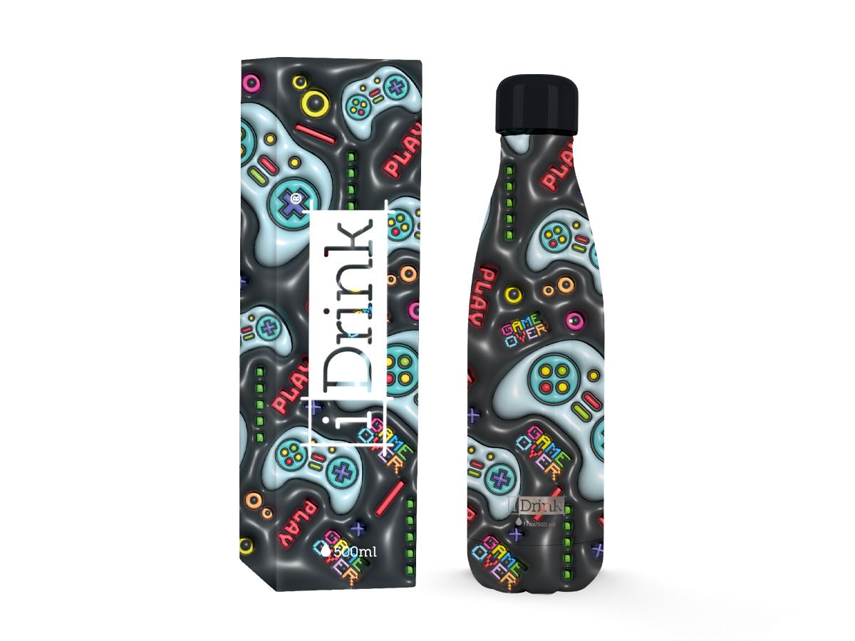 Total Juggling I Drink - Thermal Water Bottle 500 ml Lets Play 3D