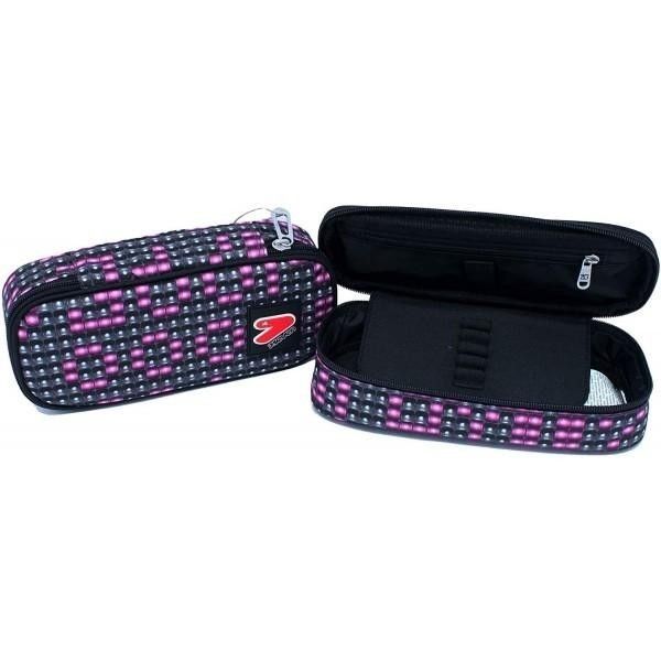 SEVEN ROUND PLUS LEDWALL PEN BAG - Pink