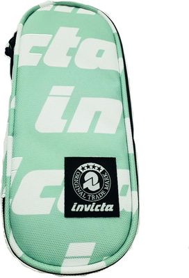 INVICTA OVAL LETTERING CASE - LIGHT BLUE AND WHITE