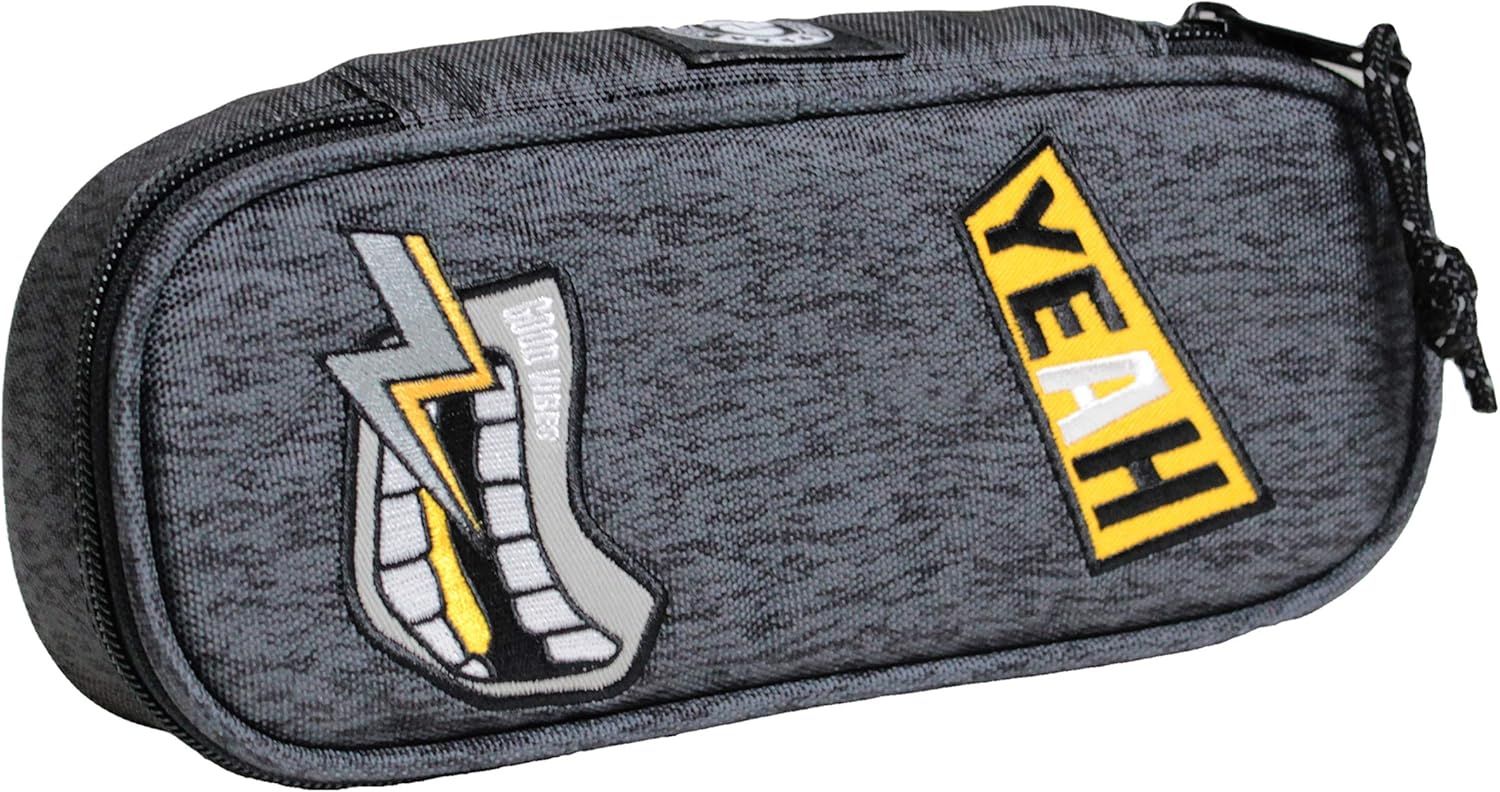 School Pen Holder - LIP PENCIL BAG - INVICTA GATE - Gray