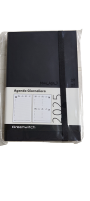 Agenda 2025 Giornaliera Pocket Greenwitch New Age SoftSkin Nero