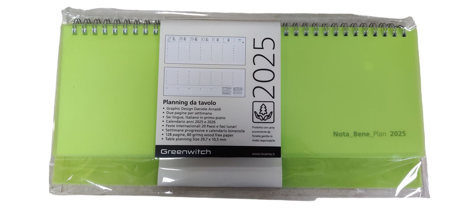 Planning da Tavolo 2025 Greenwitch Opal Verde