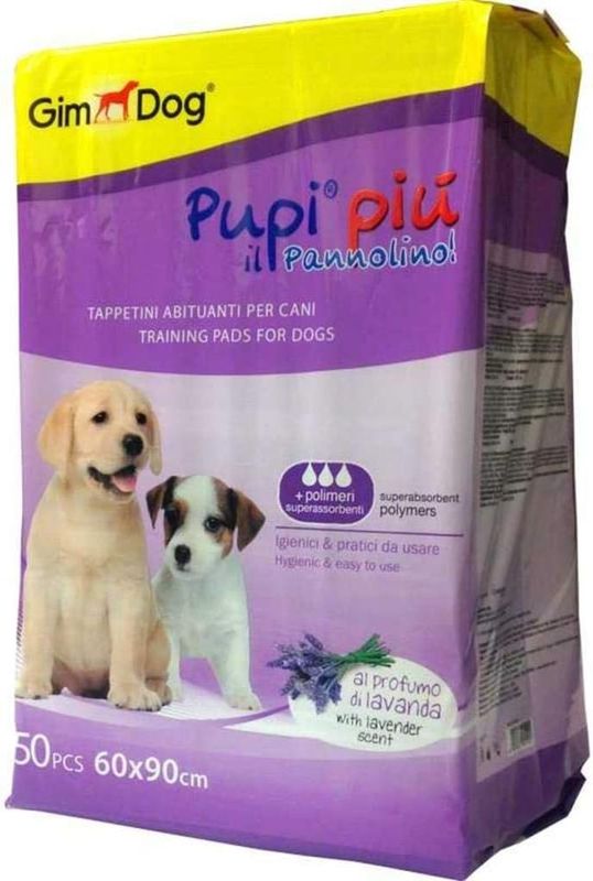 Gimborn Absorbent Mats - PUPI PIU&#39; WITH LAVENDER 60X90 - 50PZ