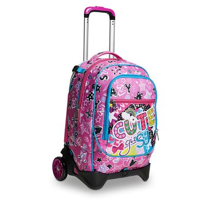 SJ Jack 2 Wheels School Trolley - Cuteled Girl