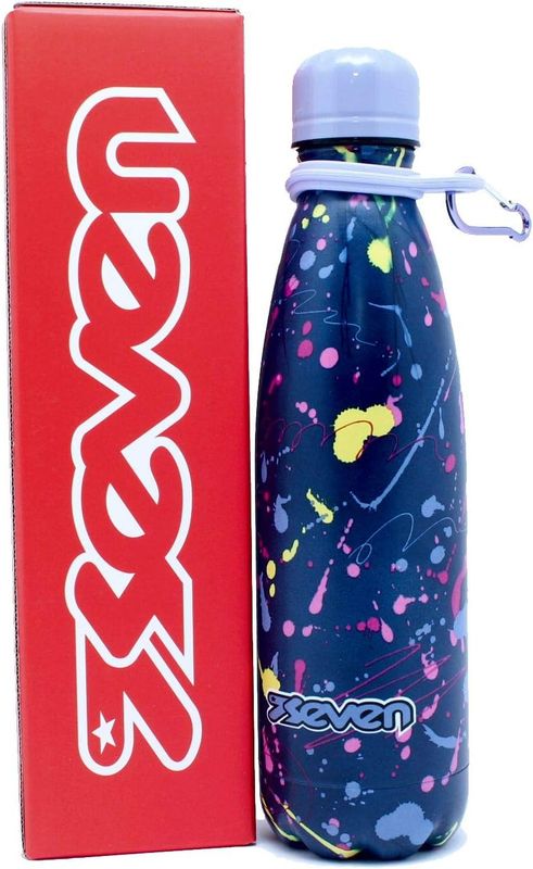 Water Bottle Seven 500Ml Blue Polka Dot Girl