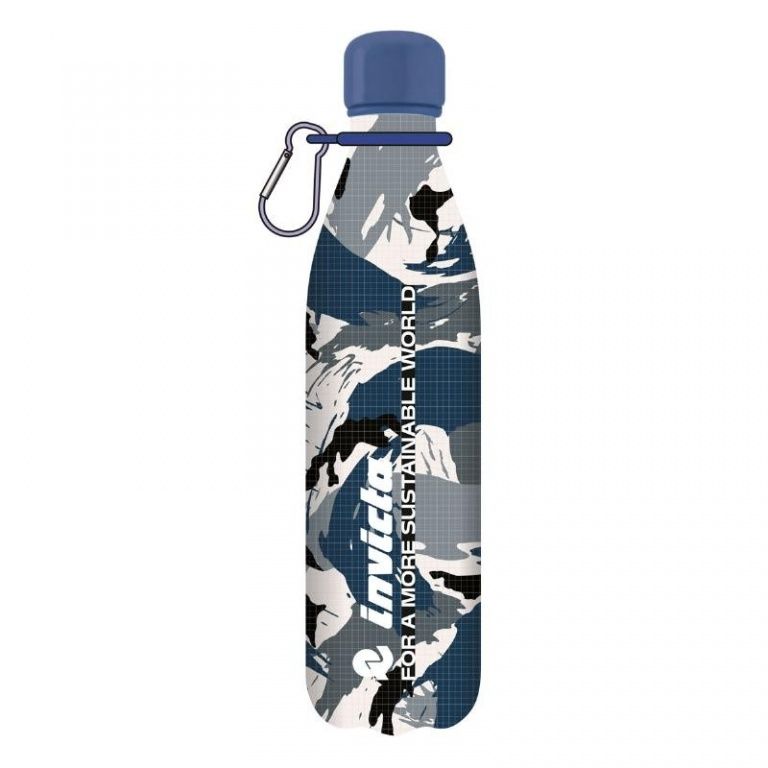 Invicta Bottle Flasks 500Ml Camou Light Blue White