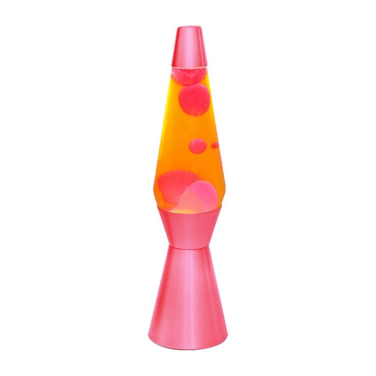 Lava Lamp Red Base, Yellow Liquid and Red Wax - 36cm - Total Juggling - cod. XL2941
