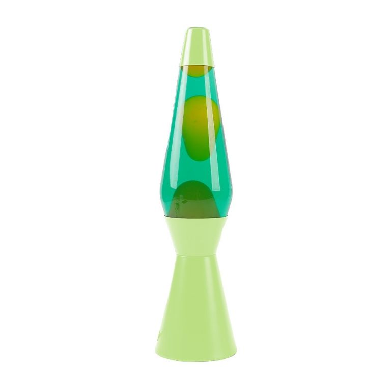 Lava Lamp Green Base, Green Liquid and Yellow Wax - 36cm - Total Juggling - code XL2938