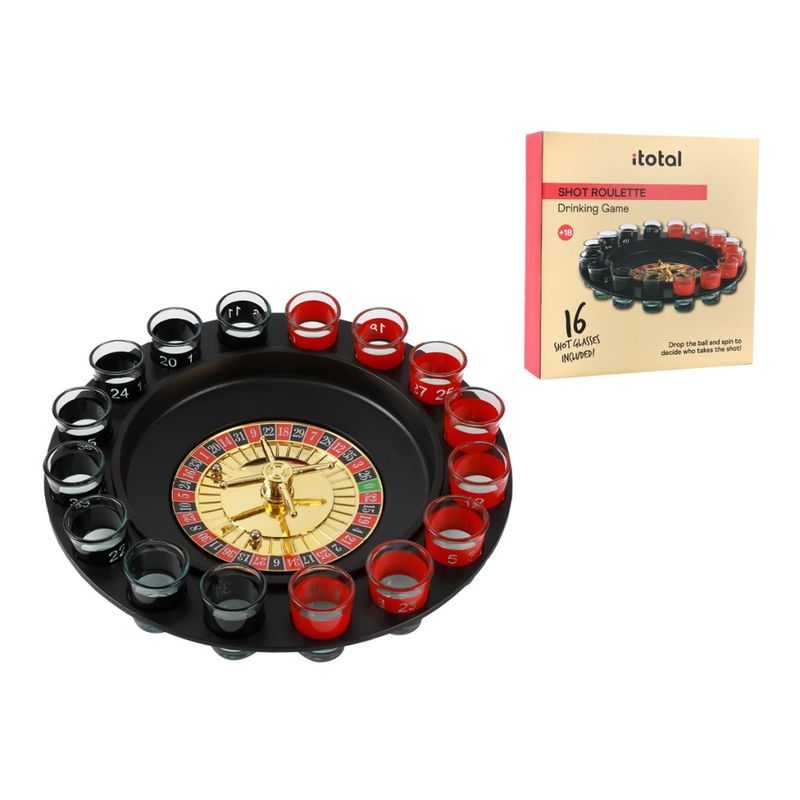 Alcoholic Roulette with 16 Glasses - Adult Game