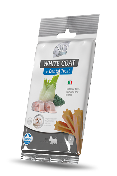 Farmina Snack for Dogs White Coat Sea Bass, Spirulina and Fennel mini 60gr