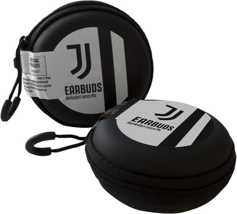 TECHMADE Juventus Official Wireless Earphones - earphones with dual microphone