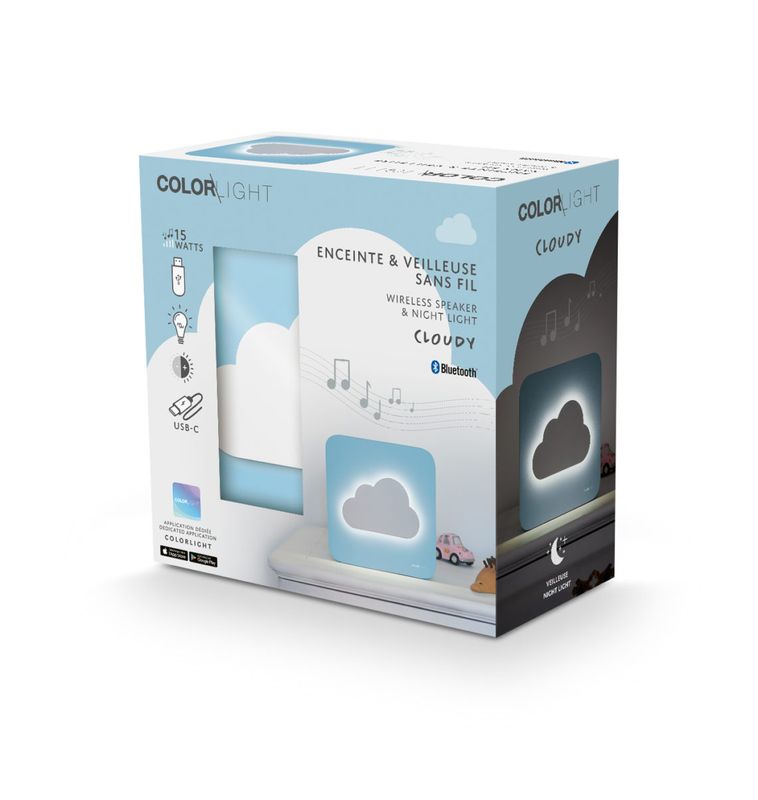 WIRELESS SPEAKER AND NIGHT LIGHT Cloud - Bigben