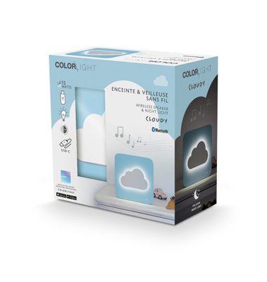 WIRELESS SPEAKER AND NIGHT LIGHT Cloud - Bigben