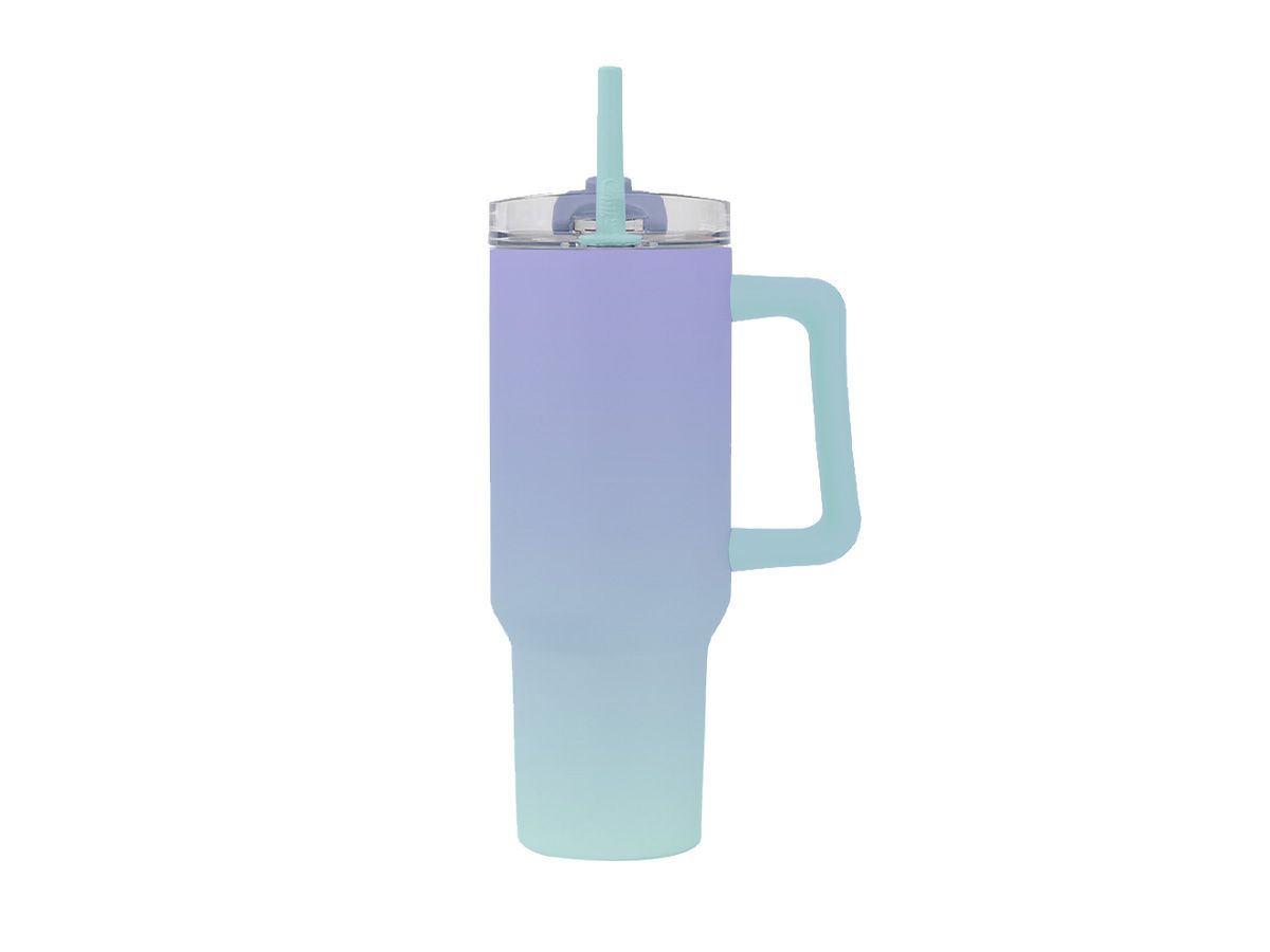 Travel Mug 1200ml Shaded Lilac/ Water Green