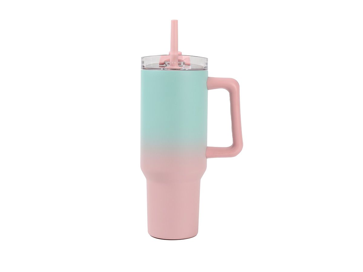 Travel Mug 1200ml Shaded Water Green/Pink