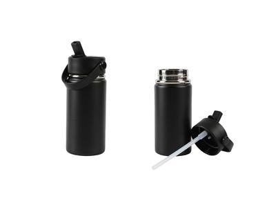 Thermal Water Bottle 400 ml with Handle Black