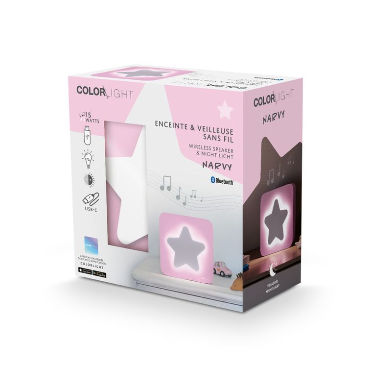 WIRELESS SPEAKER AND NIGHT LIGHT - Stella