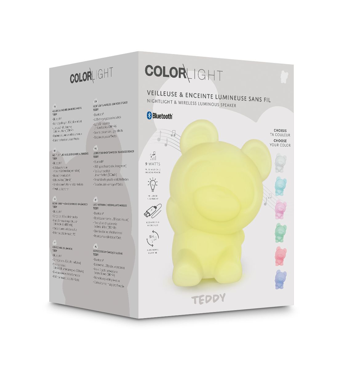 Teddy, Night Light and Wireless Speaker