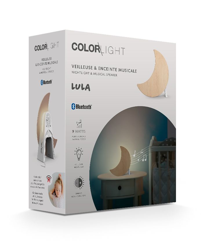 Lula, night light and musical speaker for children