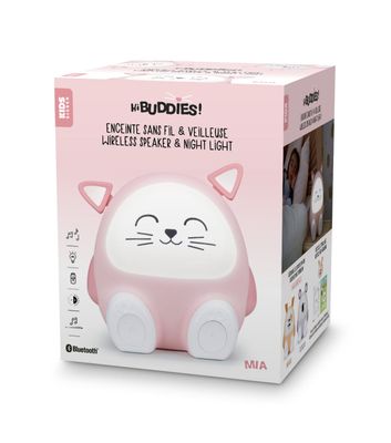Mia, Wireless Light Speaker &amp; Night Light - Kitten